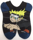 Socks - Naruto - Naruto Uzumaki Face Black Ankle Socks (1 Pair)