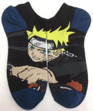 Socks - Naruto - Naruto Uzumaki Face Black Ankle Socks (1 Pair)