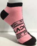 Socks - BLACKPINK - Members Names Pink Black Ankle Socks (1 Pair)