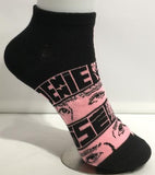 Socks - BLACKPINK - Members Eyes Black Pink Ankle Socks (1 Pair)