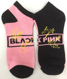 Socks - BLACKPINK - Logo Signatures Pink Black Ankle Socks (1 Pair)
