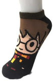 Socks - Harry Potter - Harry Chibi Glasses Black Ankle Socks (1 Pair)