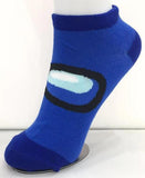 Socks - Among Us - Among Us Visor Blue Black Outline Ankle Socks (1 Pair)