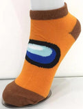 Socks - Among Us - Among Us Visor Orange Brown Accents Ankle Socks (1 Pair)