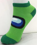 Socks - Among Us - Among Us Crewmate Green Visor Ankle Socks (1 Pair)