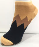 Socks - Demon Slayer - Inosuke Hashibira Brown Zigzag Pattern Ankle Socks (1 Pair)