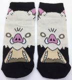 Socks - Demon Slayer - Inosuke Boar Mask Face Ankle Socks (1 Pair)
