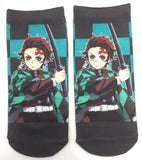 Socks - Demon Slayer - Tanjiro Kamado Sword Checkered Ankle Socks (1 Pair)