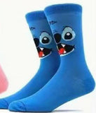 Socks - Disney - Stitch Big Smile Blue Crew Socks (1 Pair)