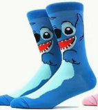 Socks - Disney - Stitch Smiling Light Blue Crew Socks (1 Pair)