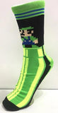 Socks - Super Mario - Luigi Pixel Green Pipe Crew Socks (1 Pair)