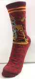 Socks - Harry Potter - Gryffindor Crest Argyle Red Crew Socks (1 Pair)