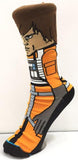 Socks - Star Wars - Luke Skywalker Pilot Suit Orange Crew Socks (1 Pair)