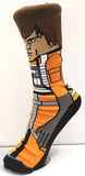 Socks - Star Wars - Luke Skywalker Pilot Suit Orange Crew Socks (1 Pair)