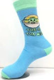 Socks - Star Wars - Grogu Pod Blue Green Crew Socks (1 Pair)