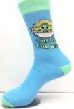 Socks - Star Wars - Grogu Pod Blue Green Crew Socks (1 Pair)