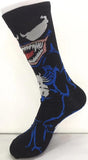 Socks - Marvel - Venom Face Blue Outline Crew Socks (1 Pair)