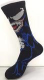 Socks - Marvel - Venom Face Blue Outline Crew Socks (1 Pair)