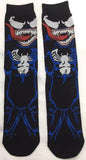 Socks - Marvel - Venom Face Blue Outline Crew Socks (1 Pair)