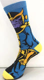 Socks - Marvel - Thanos Full Body Blue Crew Socks (1 Pair)