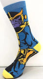 Socks - Marvel - Thanos Full Body Blue Crew Socks (1 Pair)