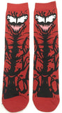 Socks - Marvel - Carnage Red Black Crew Socks (1 Pair)