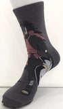 Socks - Naruto - Madara Uchiha Standing Grey Crew Socks (1 Pair)