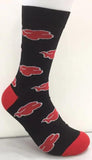 Socks - Naruto - Akatsuki Clouds Pattern Red Crew Socks (1 Pair)