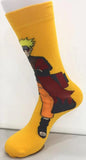 Socks - Naruto - Naruto Uzumaki Standing Yellow Crew Socks (1 Pair)