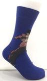 Socks - Naruto - Itachi Uchiha Hand Sign Blue Crew Socks (1 Pair)