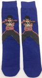 Socks - Naruto - Itachi Uchiha Hand Sign Blue Crew Socks (1 Pair)