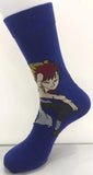 Socks - Naruto - Gaara Dynamic Pose Blue Crew Socks (1 Pair)