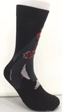 Socks - Naruto - Tobi Akatsuki Cloak Black Crew Socks (1 Pair)
