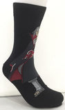 Socks - Naruto - Itachi Uchiha Akatsuki Cloak Black Crew Socks (1 Pair)