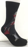 Socks - Naruto - Itachi Uchiha Akatsuki Cloak Black Crew Socks (1 Pair)