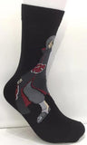 Socks - Naruto - Itachi Uchiha Akatsuki Black Crew Socks (1 Pair)