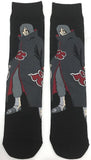 Socks - Naruto - Itachi Uchiha Akatsuki Black Crew Socks (1 Pair)