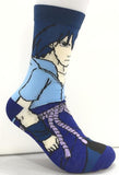 Socks - Naruto - Sasuke Uchiha Blue Outfit Crew Socks (1 Pair)