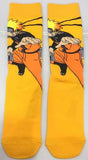 Socks - Naruto - Naruto Uzumaki Action Pose Yellow Crew Socks (1 Pair)