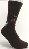Socks - Naruto - Akatsuki Members Brown Crew Socks (1 Pair)