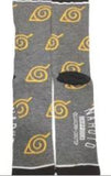 Socks - Naruto - Konoha Leaf Symbol Pattern Grey Crew Socks (1 Pair)
