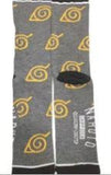 Socks - Naruto - Konoha Leaf Symbol Pattern Grey Crew Socks (1 Pair)