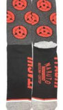 Socks - Naruto - Sharingan Eye Pattern Grey Crew Socks (1 Pair)