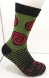 Socks - Naruto - Uzumaki Clan Symbol Green Crew Socks (1 Pair)