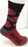 Socks - Naruto - Akatsuki Clouds Red Black Crew Socks (1 Pair)