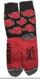 Socks - Naruto - Akatsuki Clouds Red Black Crew Socks (1 Pair)