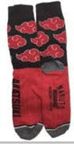 Socks - Naruto - Akatsuki Clouds Red Black Crew Socks (1 Pair)
