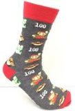 Socks - Super Mario - Mario Coins 100 Pattern Grey Crew Socks (1 Pair)