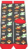 Socks - Super Mario - Mario Coins 100 Pattern Grey Crew Socks (1 Pair)