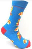 Socks - Super Mario - Mario Mushroom Pattern Blue Crew Socks (1 Pair)